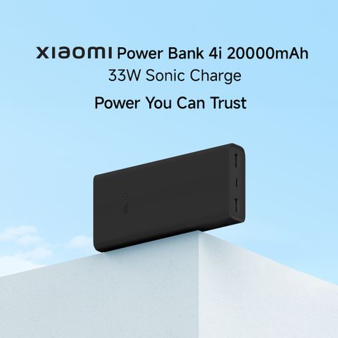 Mi 20000 mAh 33 W Power Bank (Black, Lithium-ion, Power Delivery 3.0 for Mobile, Earbuds, Speaker, Smartwatch, Trimmer, Tablet)