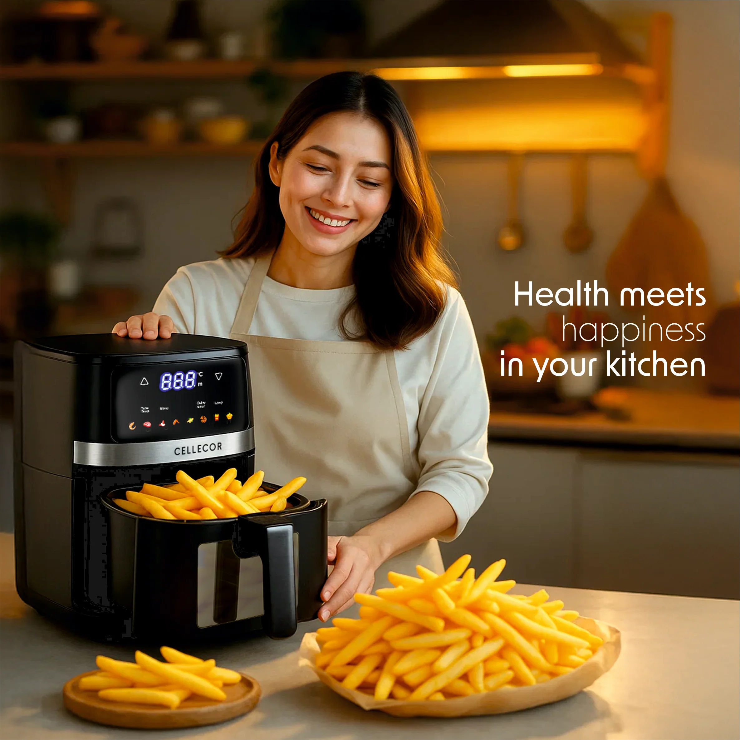 Cellecor Airflow Air Fryer (CAF55)- 5.5L